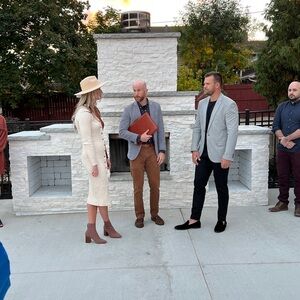 Stylish Cream Knit Dress with Brown Boots